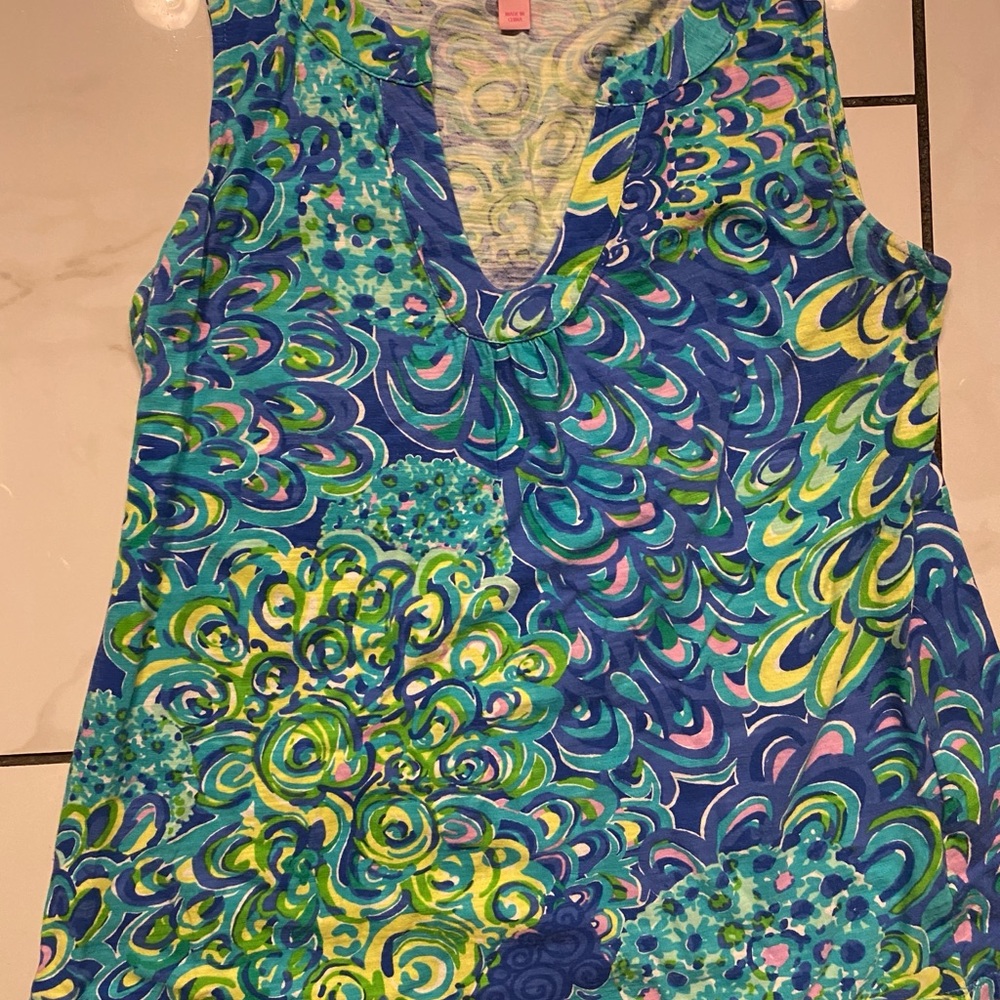 Lilly Pulitzer Lilly's Lagoon Marlow Tank Top
